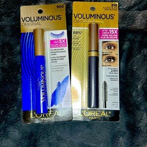 Brand new in box L’Oréal voluminous mascara cobalt blue and blackest black